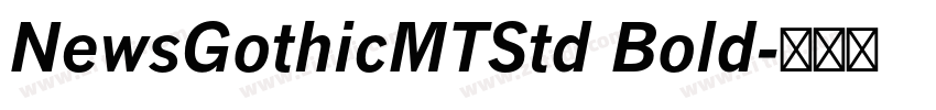 NewsGothicMTStd Bold字体转换